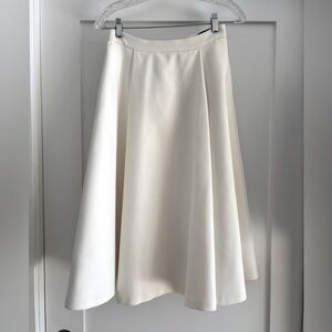 Alice + Olivia White A-Line Skirt